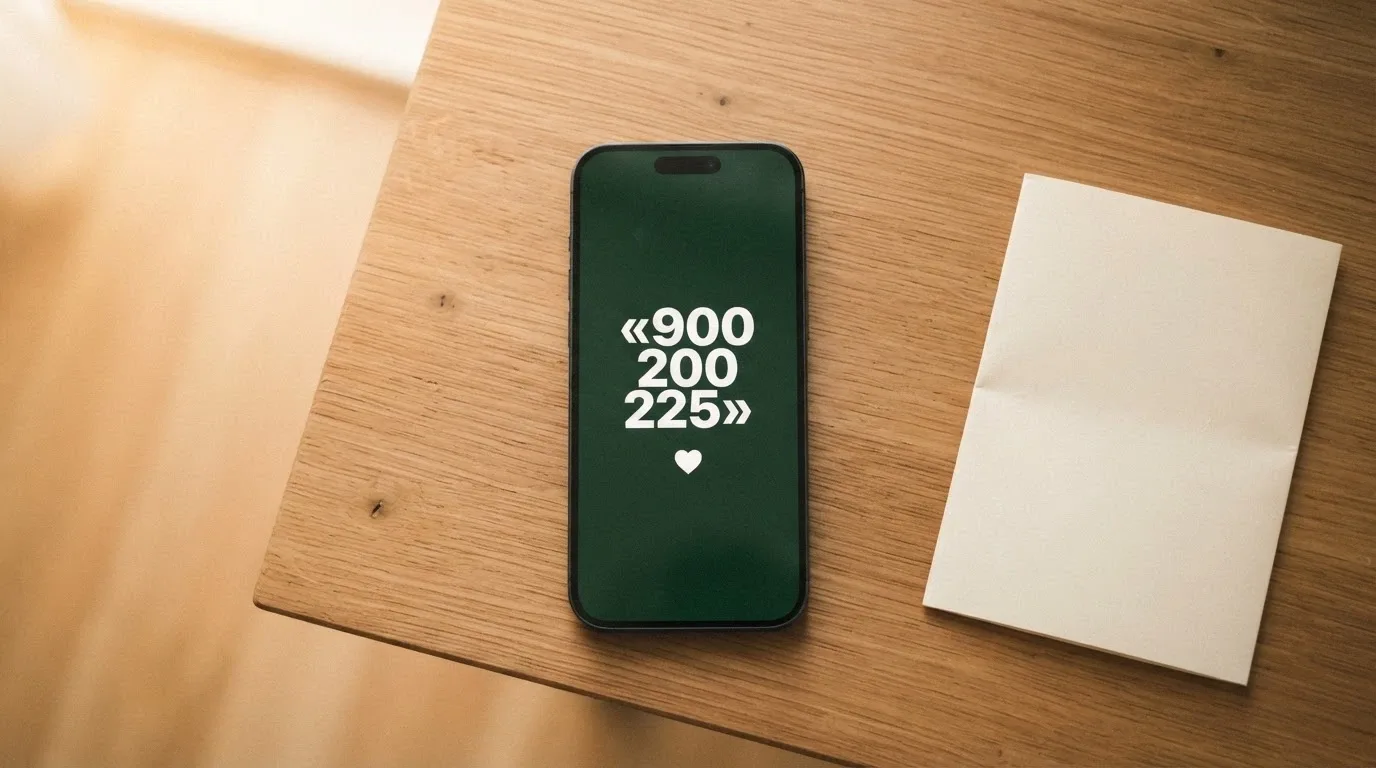 Un teléfono con el número 900 200 225 en la pantalla y el logotipo de FEJAR debajo
