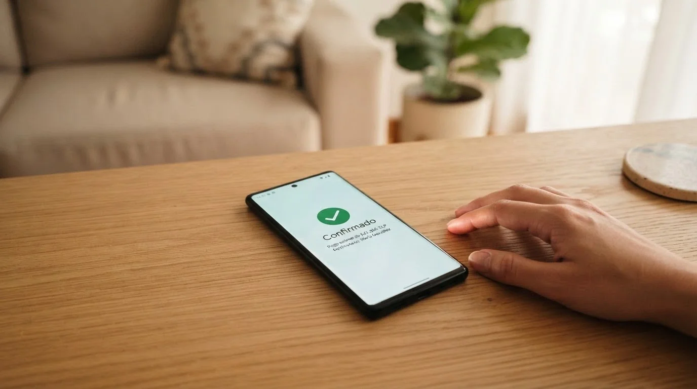 Pantalla de móvil con la interfaz de pago de Bizum junto al logotipo de la DGOJ y un check verde de verificación