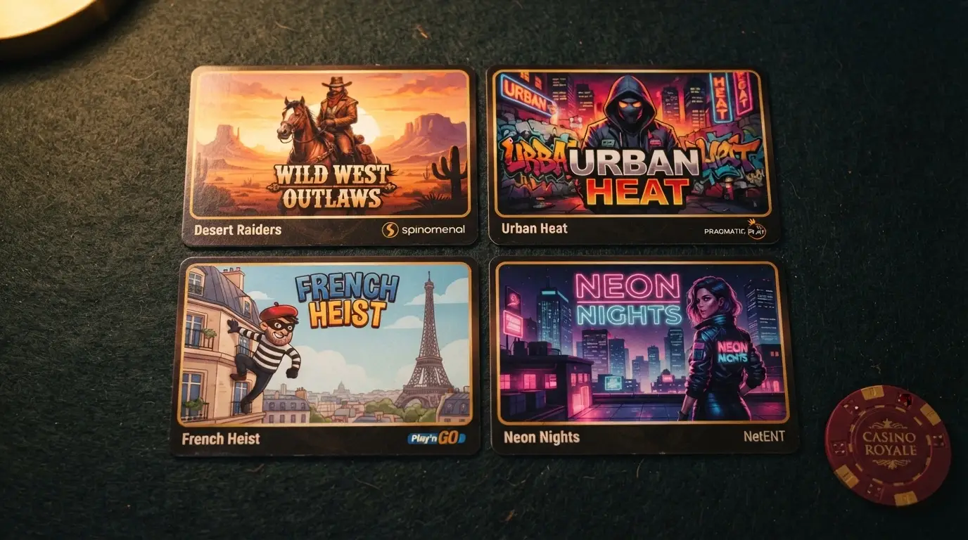 Cuadrícula con las carátulas de Wanted Dead or a Wild, Chaos Crew, Le Bandit y RIP City