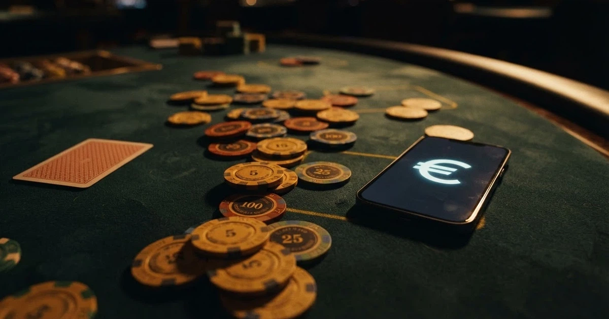 Comparativa visual de casinos online con logos y fichas de casino sobre fondo oscuro con el símbolo de Tether (USDT)