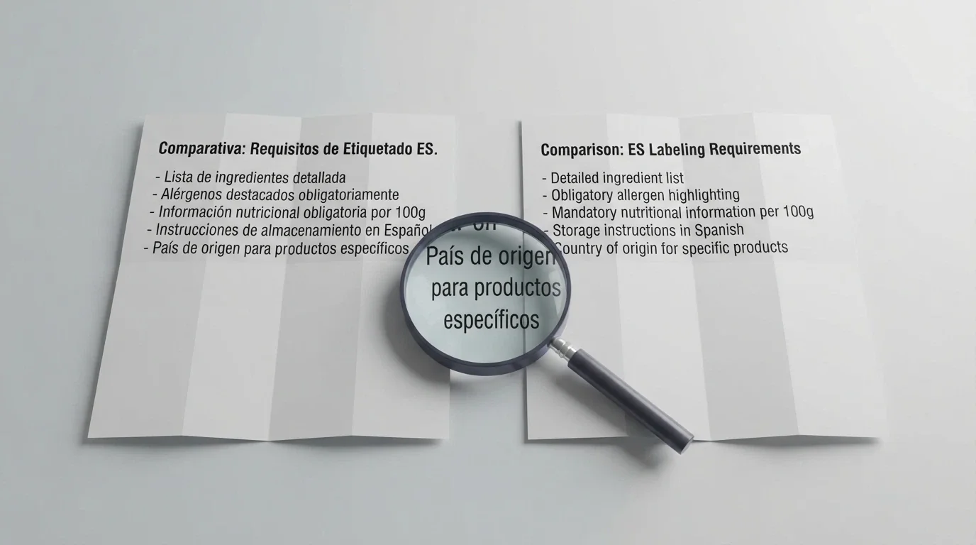 Dos documentos oficiales uno junto al otro: una licencia DGOJ con dominio .es y una licencia de la Gambling Division de Gibraltar, con una lupa sobre las diferencias