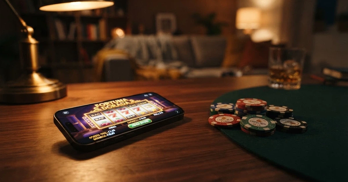 Comparativa de logotipos de casinos online españoles con licencia DGOJ sobre fondo azul corporativo